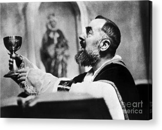 Prayer Acrylic Print featuring the photograph Padre Pio #9 by Archangelus Gallery