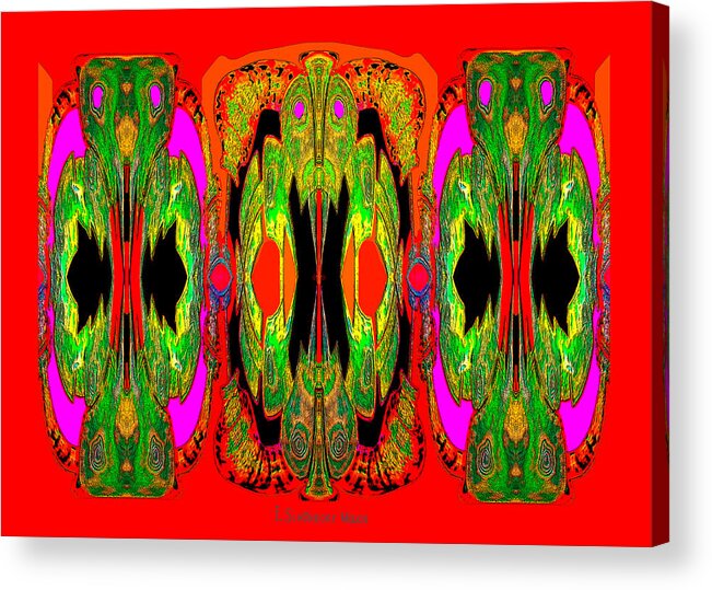 922 Acrylic Print featuring the digital art 922 - A Psychedelic view ... by Irmgard Schoendorf Welch