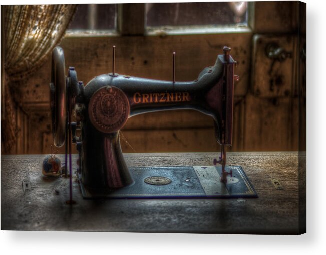 Spooky Acrylic Print featuring the digital art A stich in time by Nathan Wright