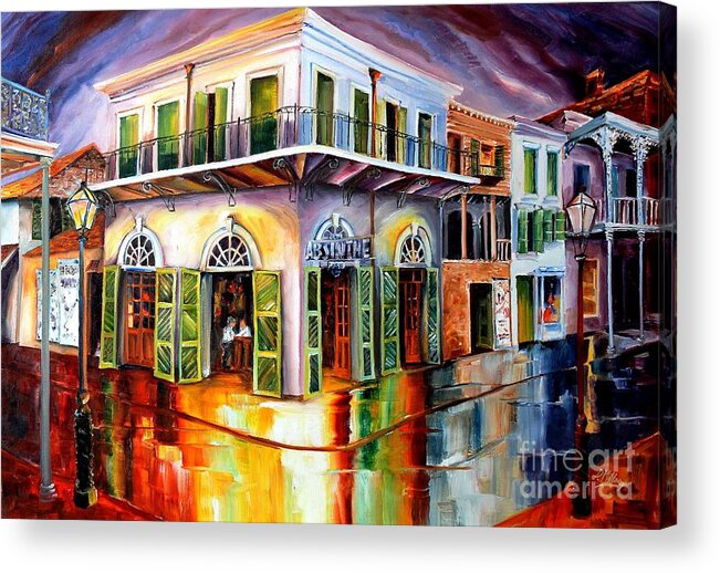 New Orleans Acrylic Print featuring the painting Absinthe House New Orleans by Diane Millsap