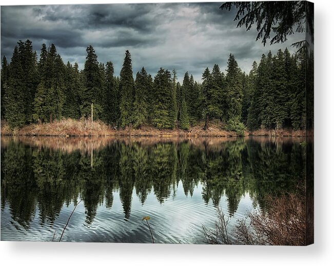 Clear Lake Acrylic Print featuring the photograph Across the Lake by Belinda Greb