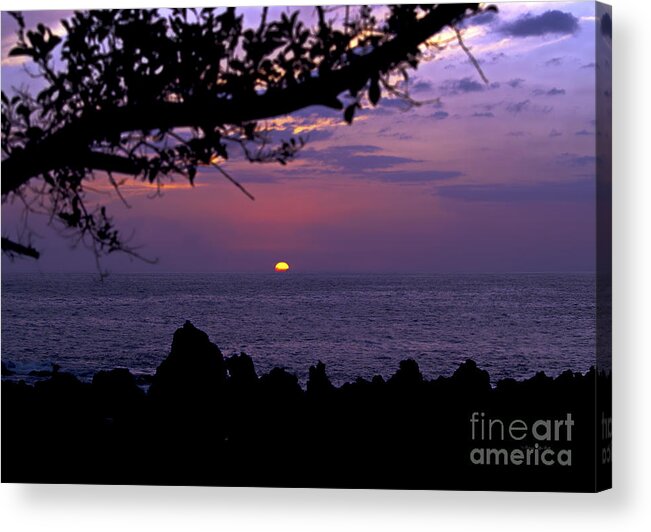 Sunset Photography Acrylic Print featuring the photograph Aloha V by Patricia Griffin Brett