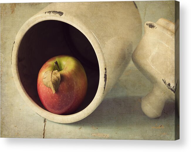 Apple Acrylic Print featuring the photograph An Apple a Day... by Amy Weiss