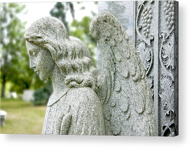 Statue Acrylic Print featuring the photograph Angel by Carol Erikson