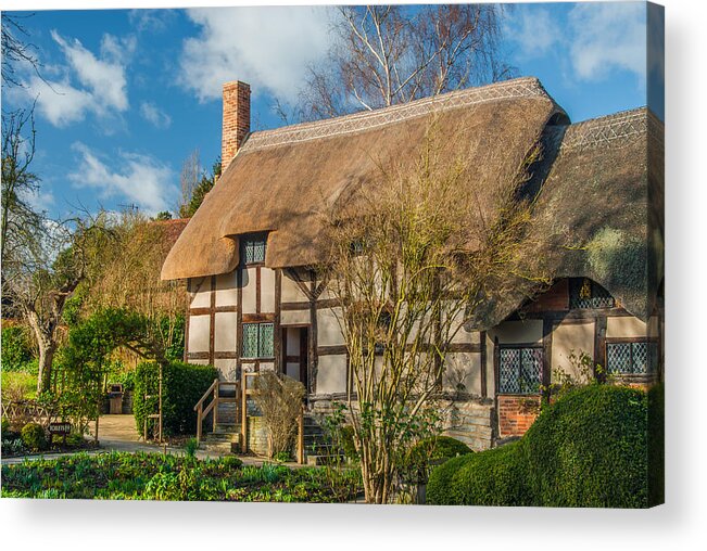 Anne Hathaway Acrylic Print featuring the photograph Anne Hathaways Cottage by David Ross
