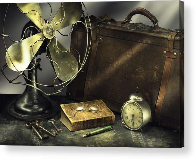 Light Painting Acrylic Print featuring the photograph Antique 01 by Niels Nielsen