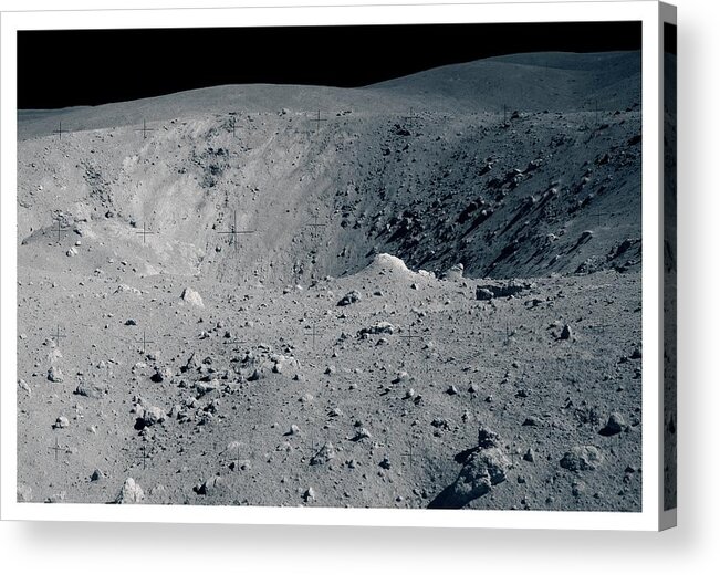 1900s Acrylic Print featuring the photograph Apollo 16 Landing Site by Nasa/detlev Van Ravenswaay