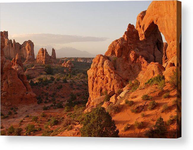 Arches National Park Acrylic Print featuring the photograph Arches National Park Landscape by Gregory Ballos