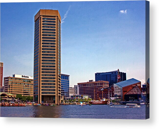 Baltimore World Trade Center Acrylic Print featuring the photograph Baltimore World Trade Center by Andy Lawless