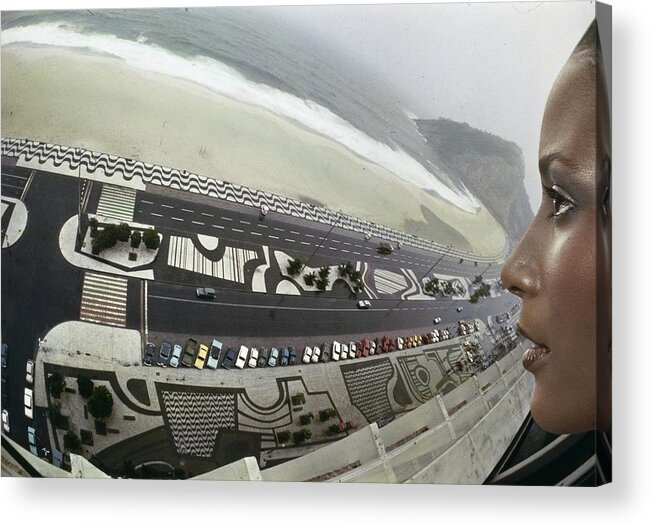 Travel Acrylic Print featuring the photograph Beverly Johnson Looking Over Robertyo Burle by Kourken Pakchanian