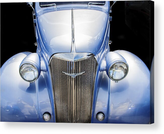 Chevy Acrylic Print featuring the photograph Blue 1937 Chevy Too by Rich Franco