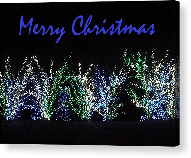 Seasons Greetings Acrylic Print featuring the photograph Blue Christmas by Darren Robinson