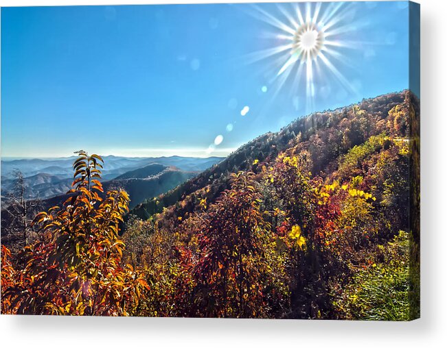 View Acrylic Print featuring the photograph Blue Ridge Mountains North Carolina by Alex Grichenko