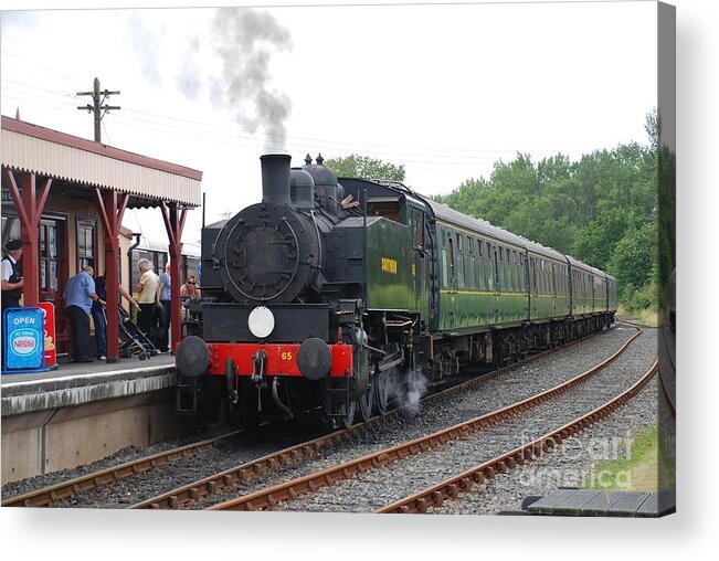 Usa Acrylic Print featuring the photograph Bodiam station by David Fowler