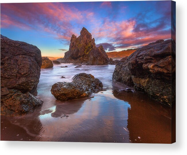 Oregon Acrylic Print featuring the photograph Brookings Sunrise by Darren White
