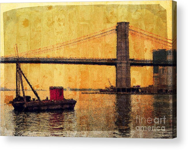 Brooklyn Bridge Acrylic Print featuring the photograph Brooklyn Bridge by Jeff Breiman