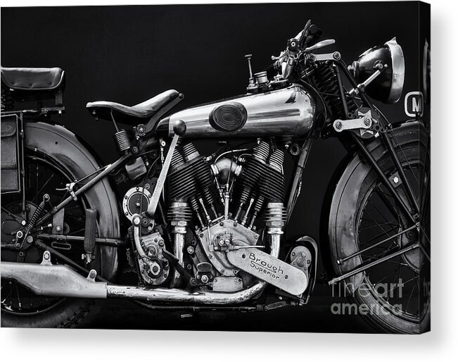 1924 Acrylic Print featuring the photograph Brough Superior by Tim Gainey