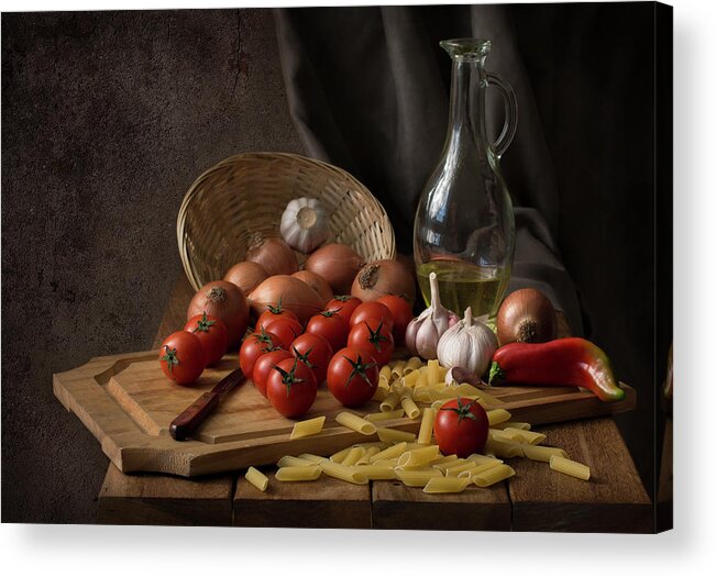Textures Acrylic Print featuring the photograph Buon Appetito... by Margareth Perfoncio
