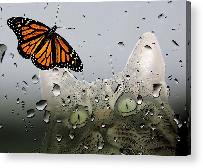 Monarch Butterfly Acrylic Print featuring the photograph Butterflies Are Free by I'ina Van Lawick