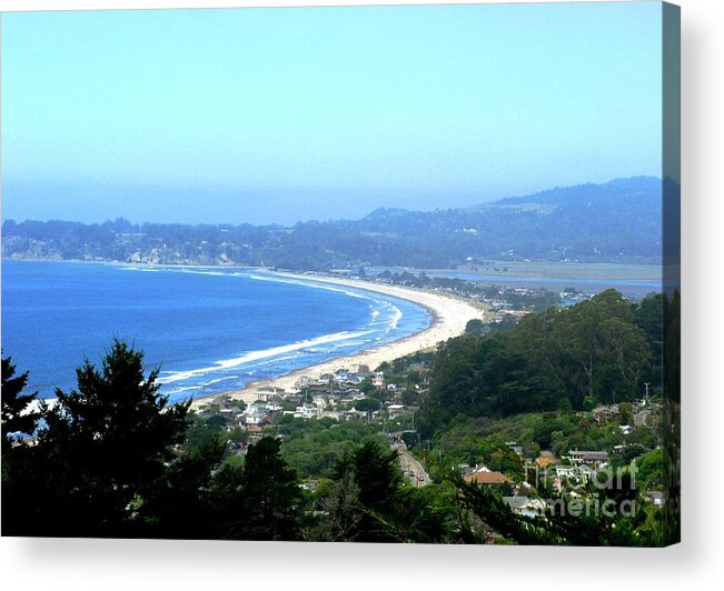 California Acrylic Print featuring the photograph California. Coastline by Ausra Huntington nee Paulauskaite