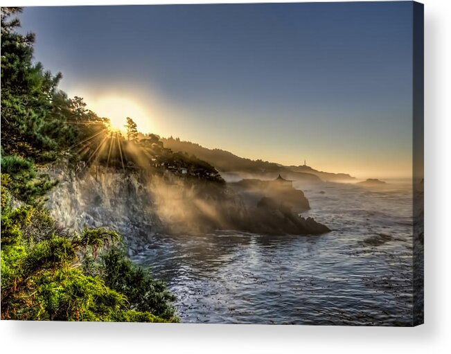 Tourism Acrylic Print featuring the photograph Pacific Sunrise by Maria Coulson