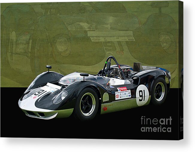 Can-am Acrylic Print featuring the photograph Can-Am McLaren M1B by Stuart Row
