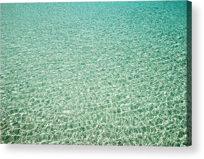 Water Acrylic Print featuring the photograph Caribbean Waters by Ramunas Bruzas