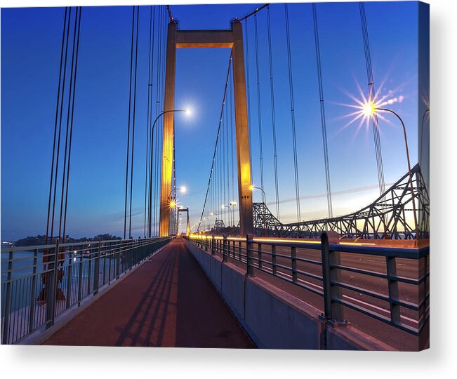 Bridge Acrylic Print featuring the photograph Carquinez Bridge II by Phil Clark