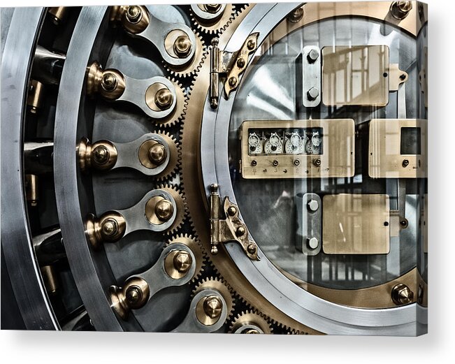 Chicago Board Of Trade Acrylic Print featuring the photograph CBOT Vault Door by James Howe