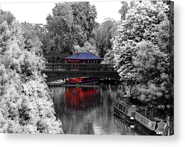 Greeting Card Acrylic Print featuring the photograph Chinese Architecture in Regent's Park by Maj Seda