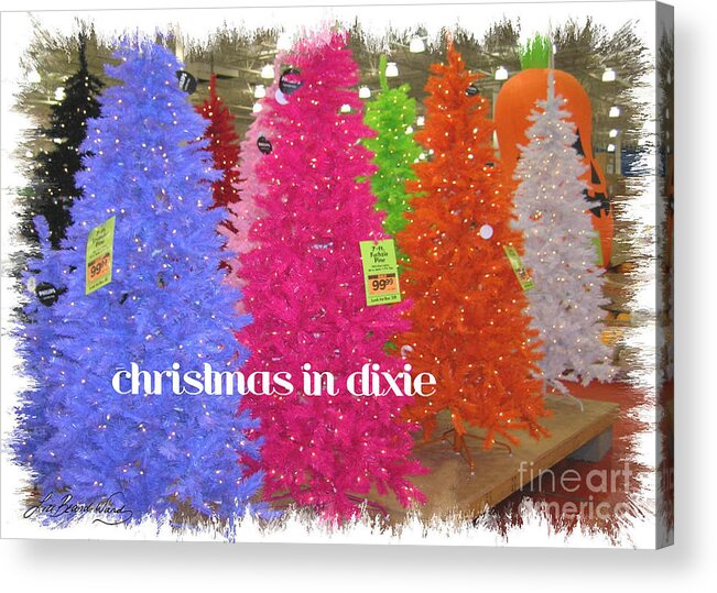 Christmas Acrylic Print featuring the photograph Christmas in Dixie by Lizi Beard-Ward