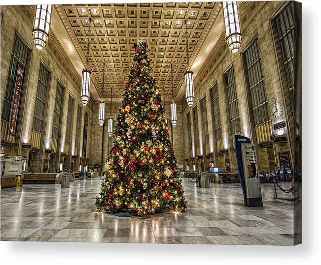 Christmas Acrylic Print featuring the photograph Christmas on 30th street by Rob Dietrich