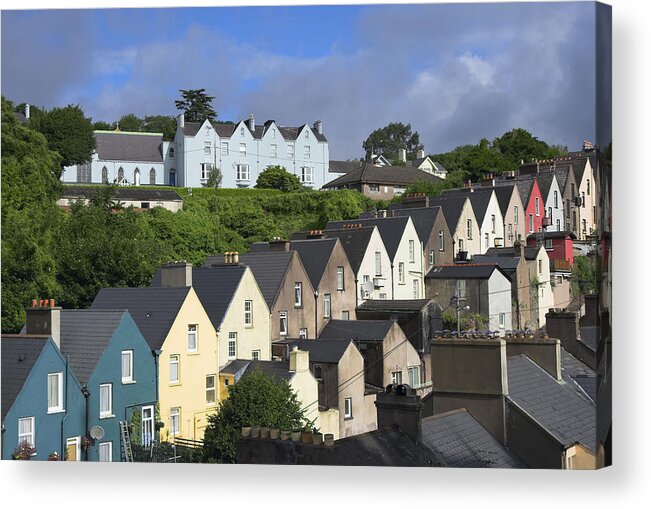Cobh Acrylic Print featuring the photograph Cobh Town Houses by Artur Bogacki