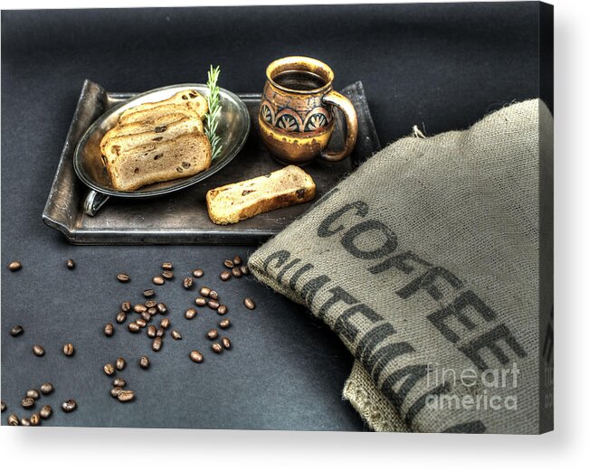 Coffee Acrylic Print featuring the photograph Coffee and Toast 2 by Jimmy Ostgard