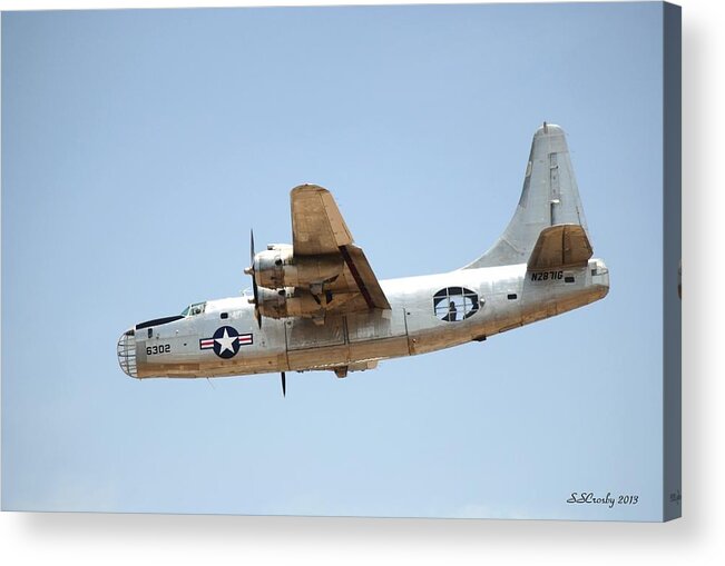 Consolidated Pb4y-2 Privateer Acrylic Print featuring the photograph Consolidated PB4Y-2 Privateer by Susan Stevens Crosby