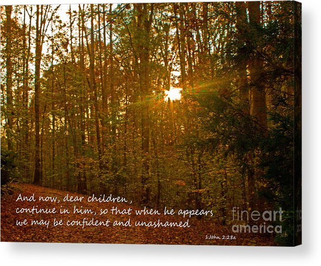 Sandra Clark Acrylic Print featuring the photograph Continue by Sandra Clark