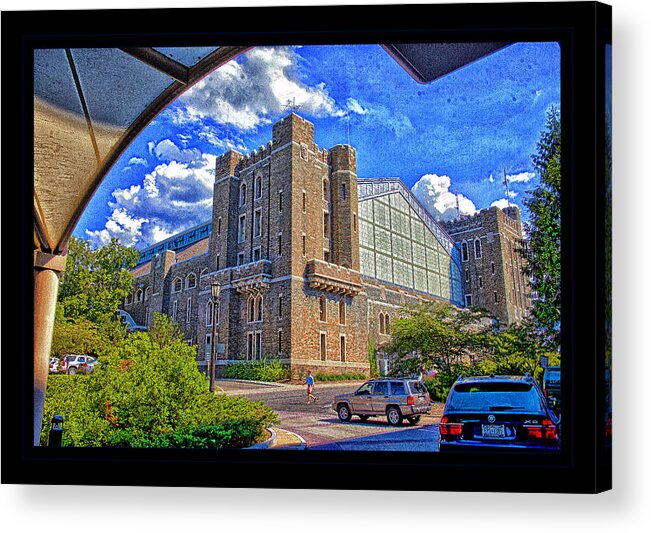 Statler Hotel Acrylic Print featuring the photograph Cornell Old and New by Monroe Payne