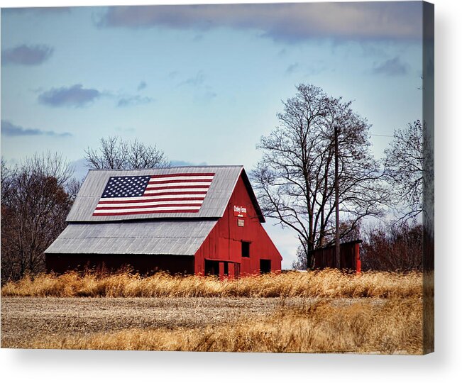 Flag Acrylic Print featuring the photograph Country Pride by Cricket Hackmann