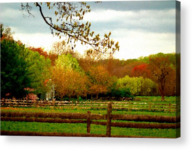 Fall Acrylic Print featuring the photograph Country Serenity by Joseph Desiderio