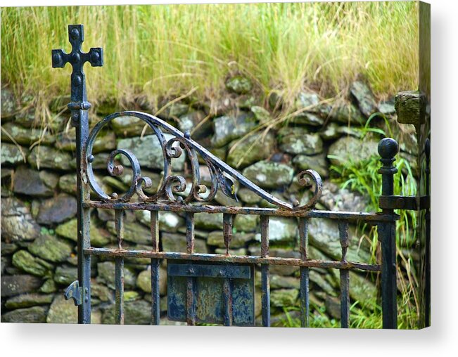 Gate Acrylic Print featuring the photograph Crossing Gate by Norma Brock