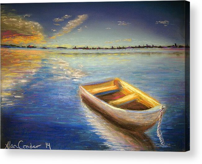 Boat Acrylic Print featuring the drawing Daydream by Alan Conder