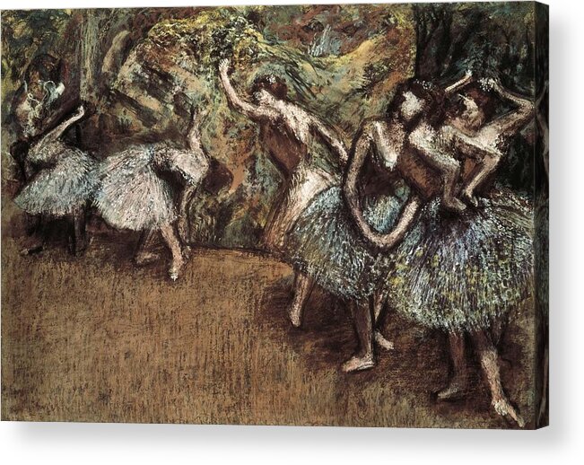 Horizontal Acrylic Print featuring the photograph Degas, Edgar 1834-1917. Ballet Scene by Everett