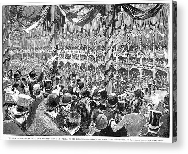 1888 Acrylic Print featuring the painting Democratic Convention by Granger