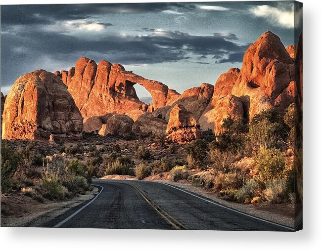 Utah Acrylic Print featuring the photograph Desert Sundown by Robert Fawcett