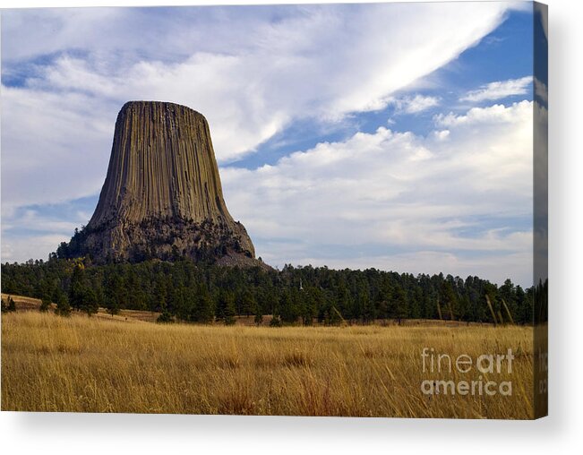 Devil's Tower Acrylic Print featuring the photograph Devil's Tower No.2 by John Greco