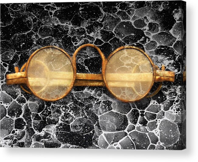 Suburbanscenes Acrylic Print featuring the photograph Doctor - Optometrist - Glasses sold here by Mike Savad