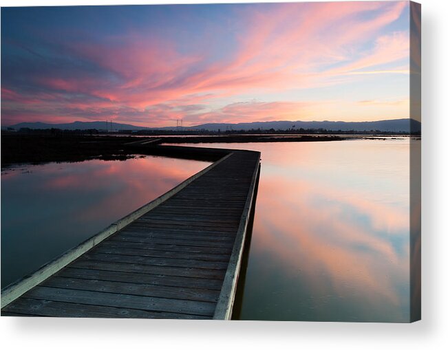 Don Edwards Park Acrylic Print featuring the photograph Don Edwards Park Evening 3 by Catherine Lau