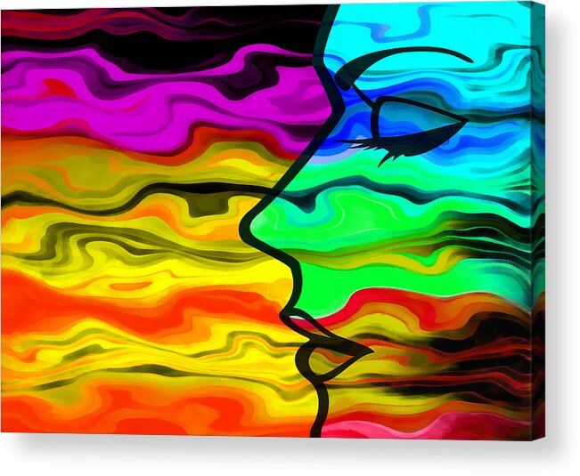 Dream Acrylic Print featuring the digital art Dreaming 2 by Angelina Tamez