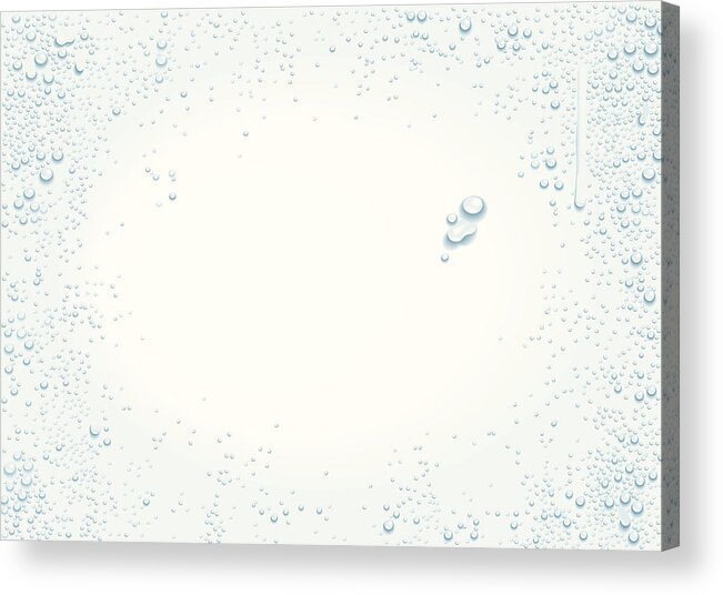 Spray Acrylic Print featuring the drawing Drops background by Khalus