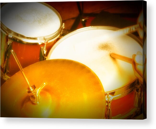 Drums Acrylic Print featuring the photograph Drums by Jessica Levant
